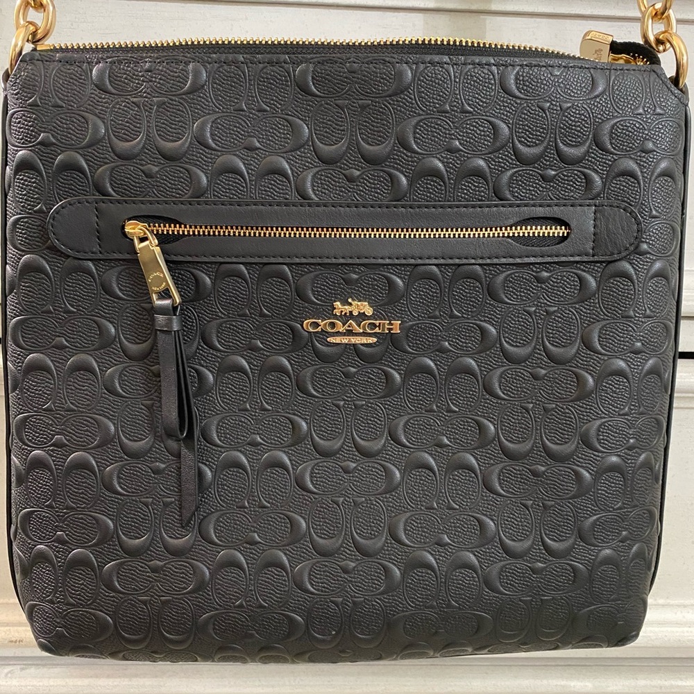 Coach Mae Crossbody bag in signature canvas.